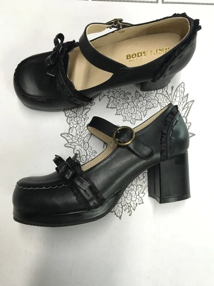 (BuyForMe) The Seventh Sense~Bow Lace Customized Lolita Shoes
