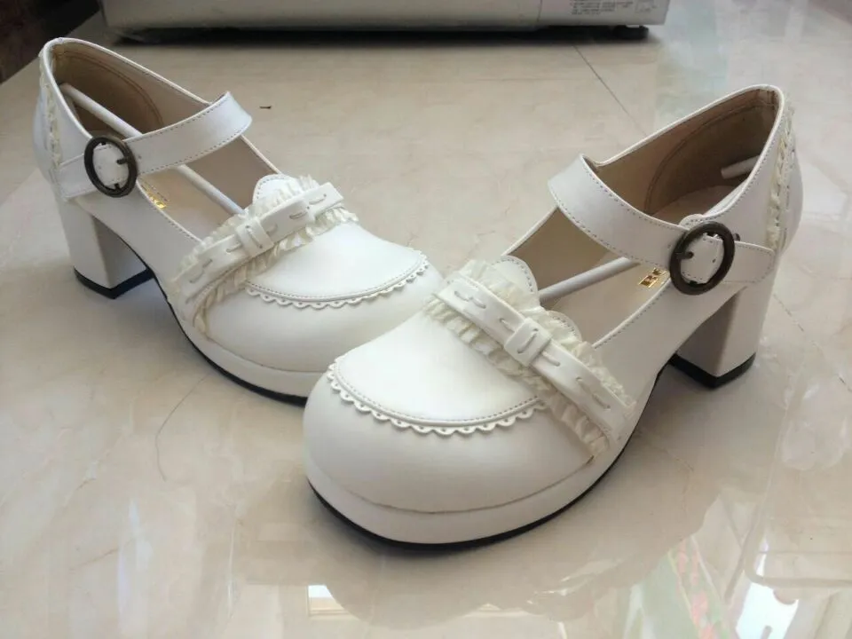(BuyForMe) The Seventh Sense~Bow Lace Customized Lolita Shoes
