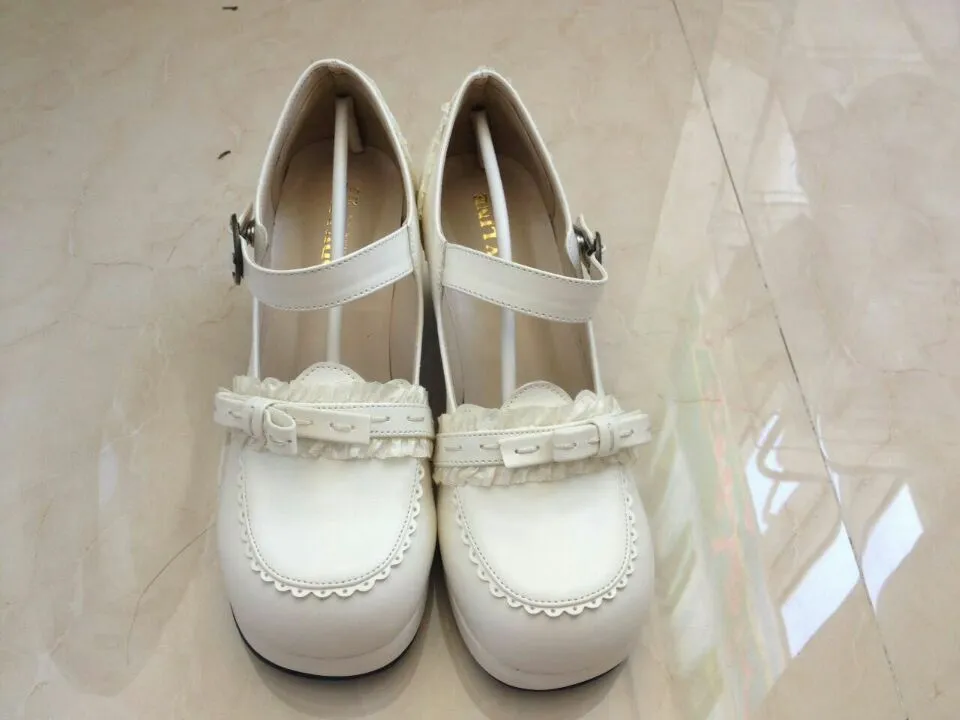 (BuyForMe) The Seventh Sense~Bow Lace Customized Lolita Shoes