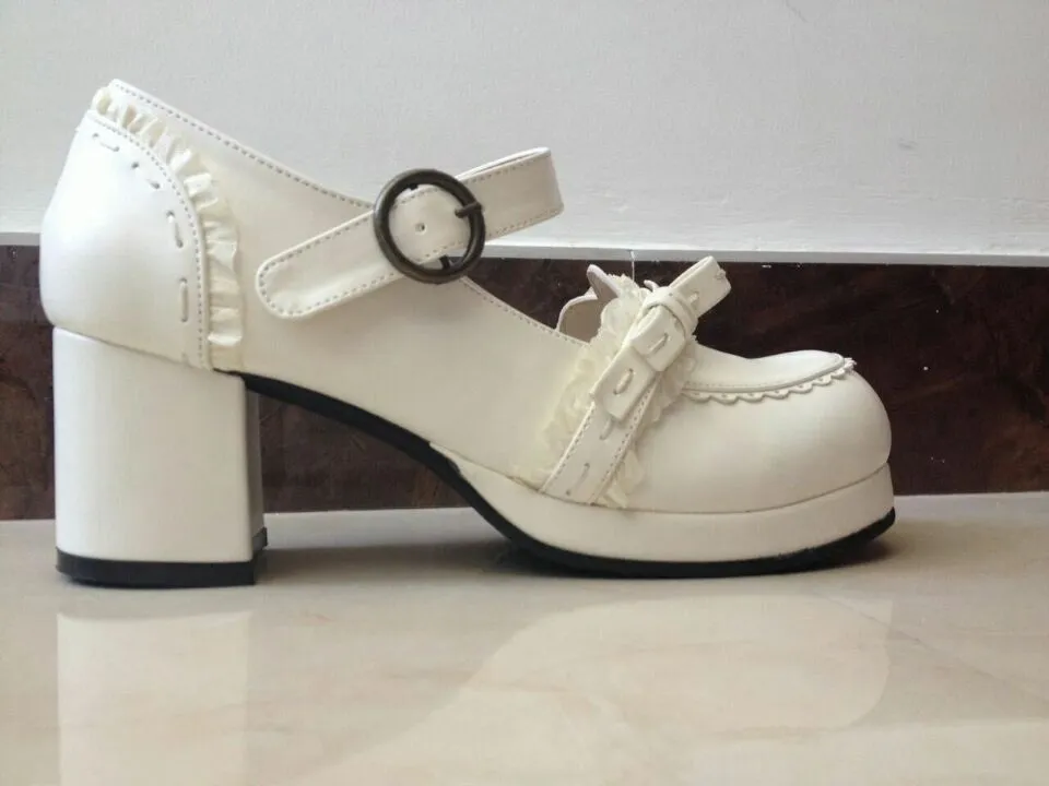 (BuyForMe) The Seventh Sense~Bow Lace Customized Lolita Shoes