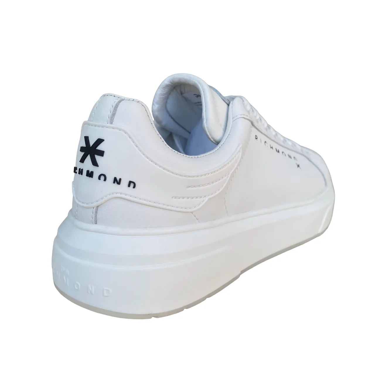 John Richmond men's leather sneakers shoe Action 200007/CP E white