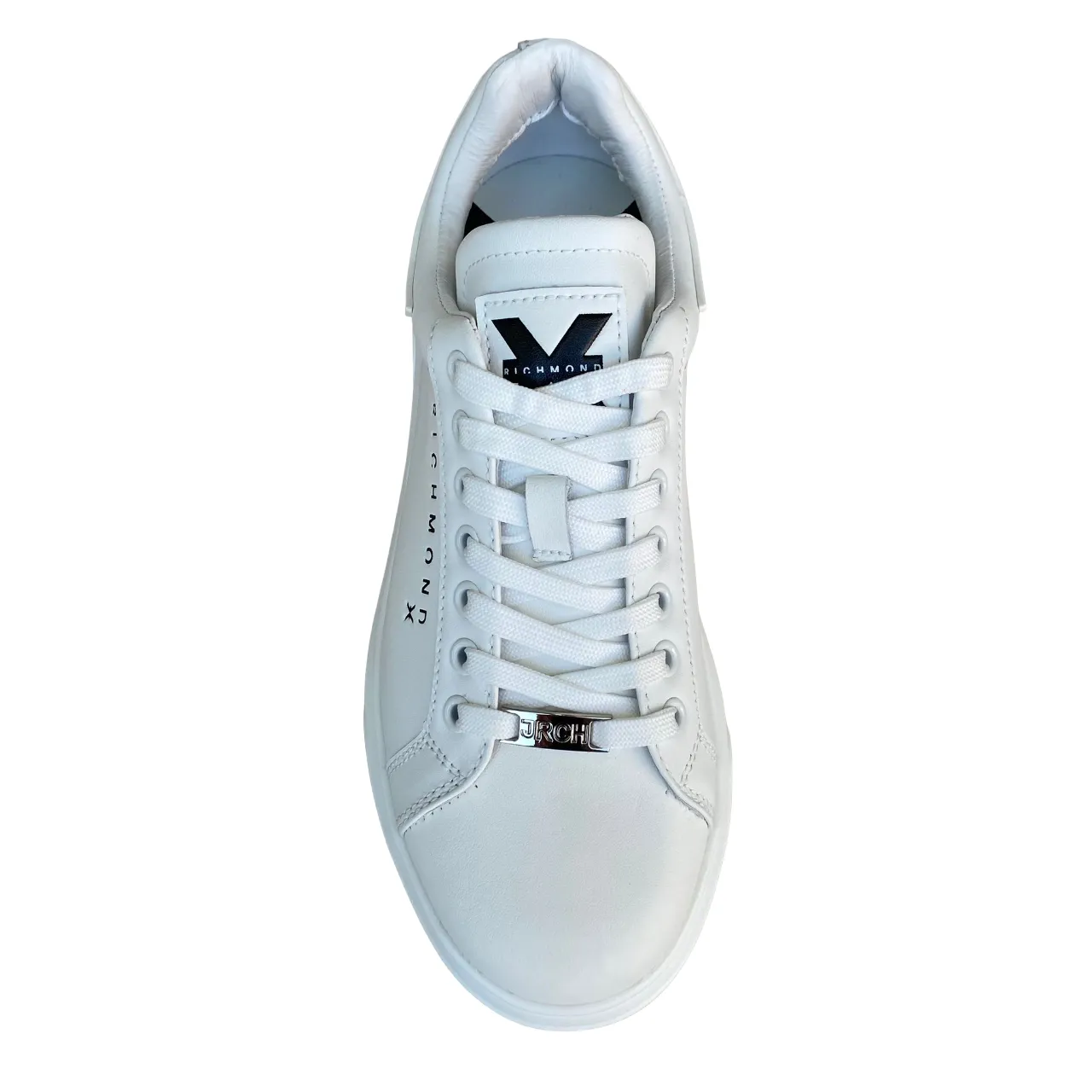 John Richmond men's leather sneakers shoe Action 200007/CP E white
