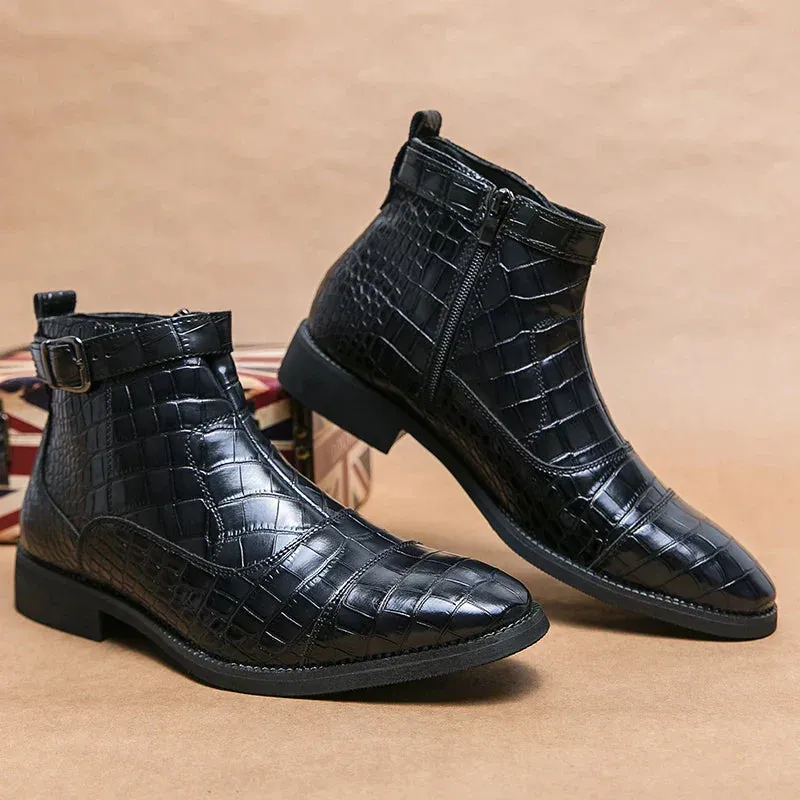 Laurent™ - leather boots with buckle