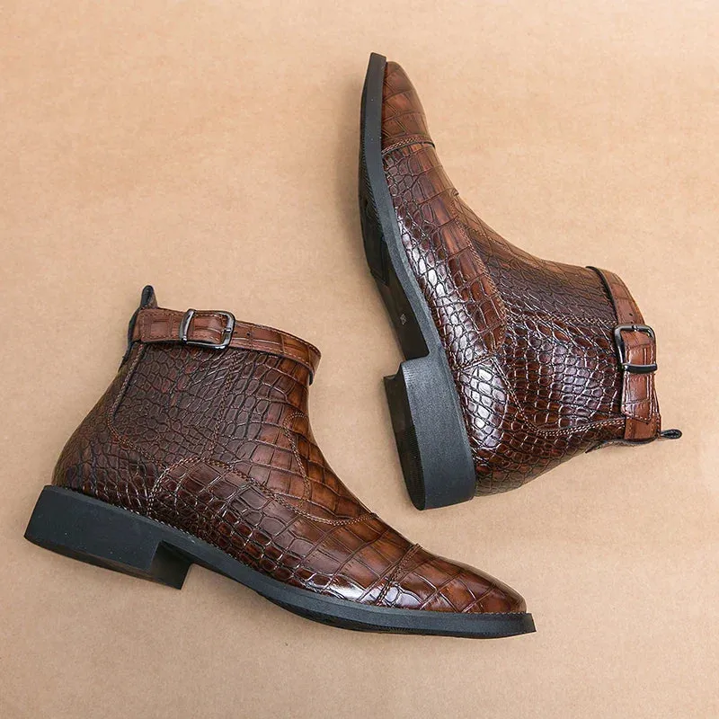 Laurent™ - leather boots with buckle