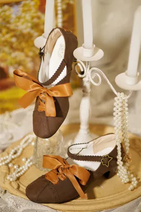 MR.Qiutian~Pictorial Girl~Han Lolita Shoes Retro Lolita Chinese Style Shoes