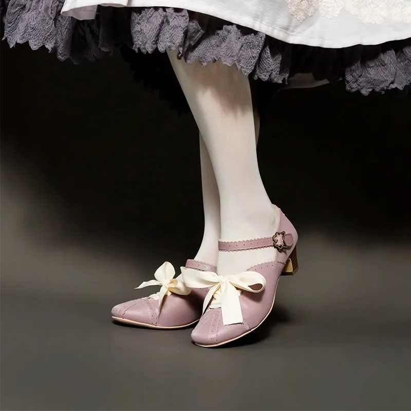 MR.Qiutian~Pictorial Girl~Han Lolita Shoes Retro Lolita Chinese Style Shoes