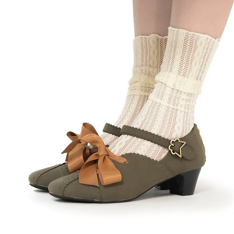 MR.Qiutian~Pictorial Girl~Han Lolita Shoes Retro Lolita Chinese Style Shoes