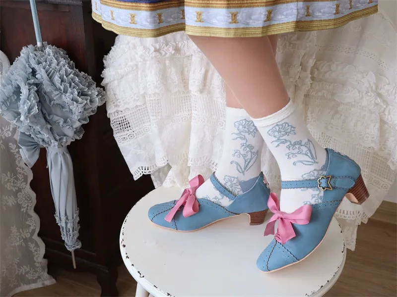 MR.Qiutian~Pictorial Girl~Han Lolita Shoes Retro Lolita Chinese Style Shoes