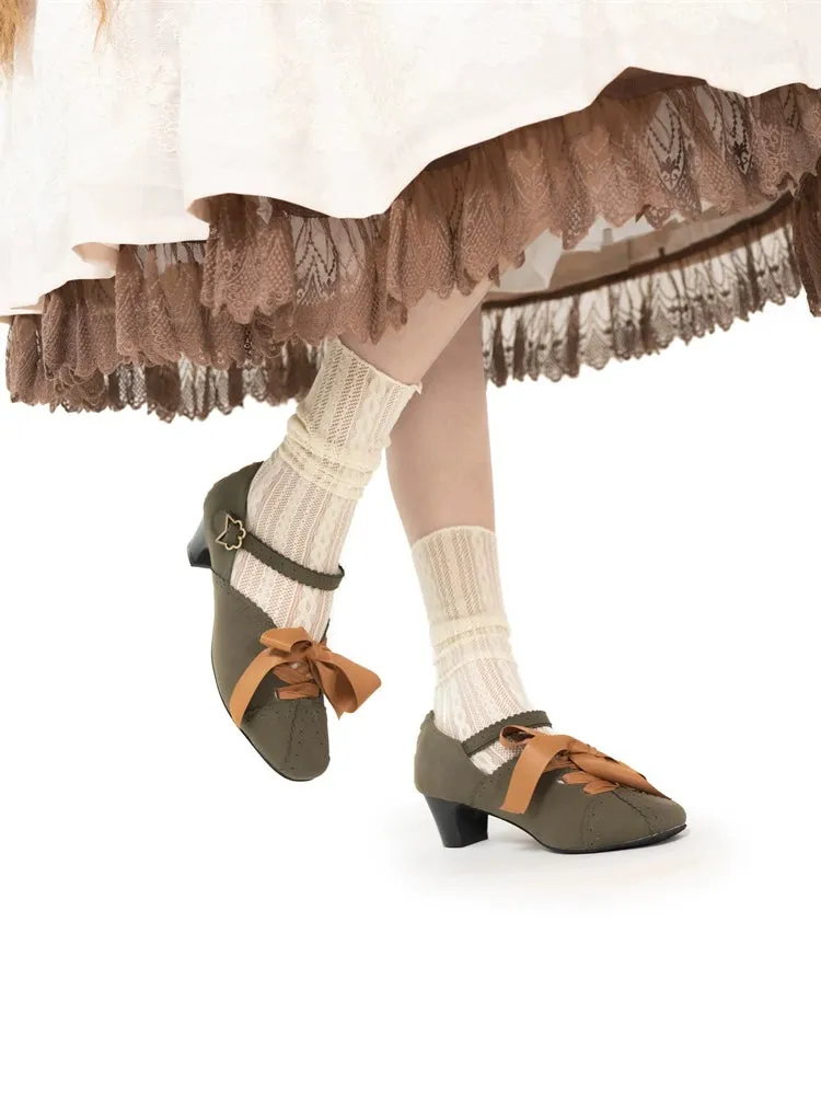 MR.Qiutian~Pictorial Girl~Han Lolita Shoes Retro Lolita Chinese Style Shoes