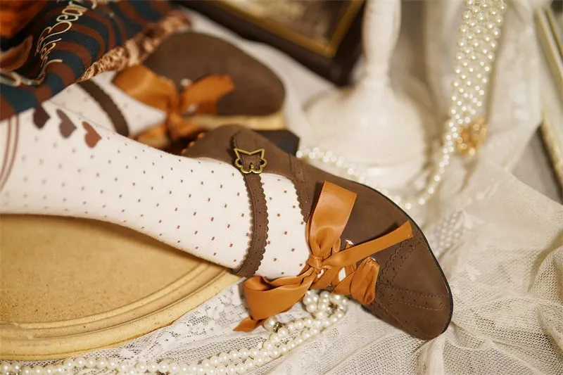 MR.Qiutian~Pictorial Girl~Han Lolita Shoes Retro Lolita Chinese Style Shoes