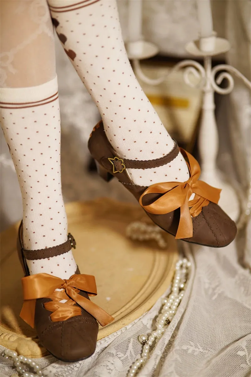 MR.Qiutian~Pictorial Girl~Han Lolita Shoes Retro Lolita Chinese Style Shoes