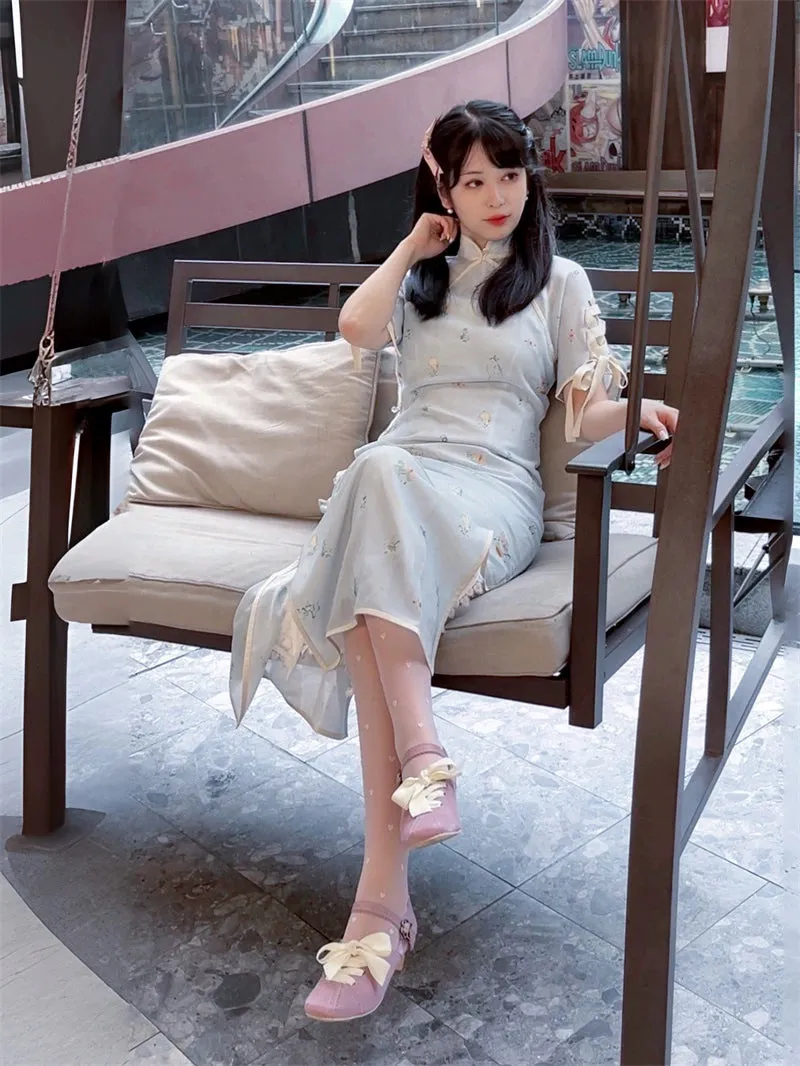 MR.Qiutian~Pictorial Girl~Han Lolita Shoes Retro Lolita Chinese Style Shoes