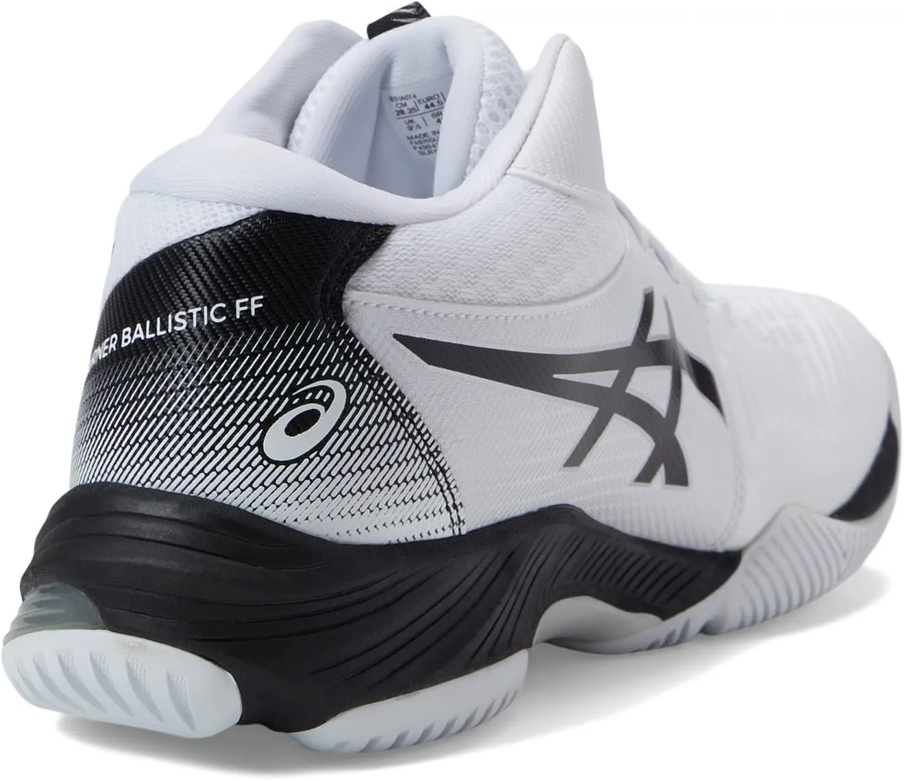 Netburner Ballistic FF MT 3 Volleyball Shoe ASICS, White/Black