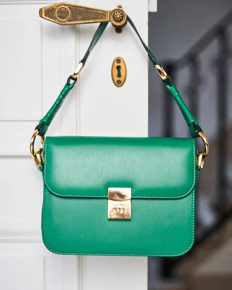 Sammy Vegan Recycled Grain Crossbody | Emerald