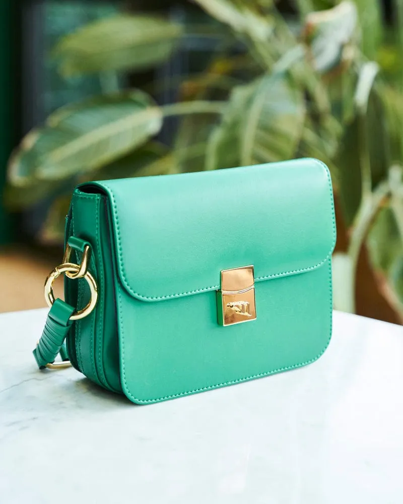 Sammy Vegan Recycled Grain Crossbody | Emerald